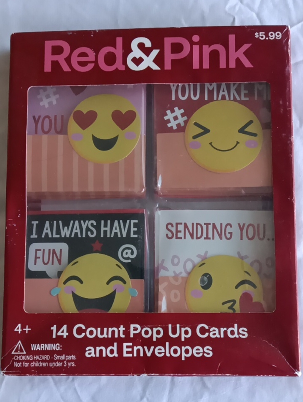 Emoji Pop-Up Cards - 14 Count